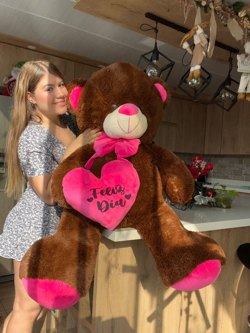Peluche Oso Arcoíris con Corazón 140cm - Varios Colores | DigitalStyle HUB