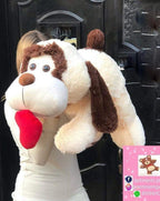 Peluche Perro con Corazón 1m - Regalo Romántico | DigitalStyle HUB