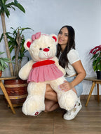 Peluche Osa con Vestido 1m - Tierna y Elegante | DigitalStyle HUB