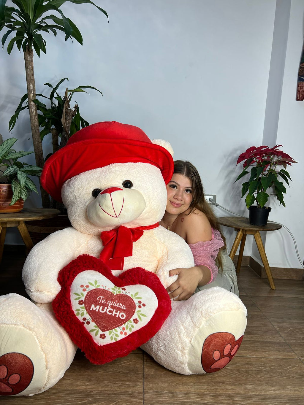 Peluche Oso Pava con Corazón 1.50m - Regalo Romántico | DigitalStyle HUB