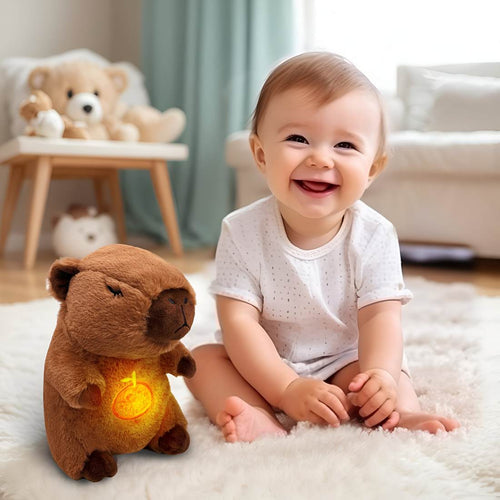 Capibara Peluche Que Respira Sonido Luz