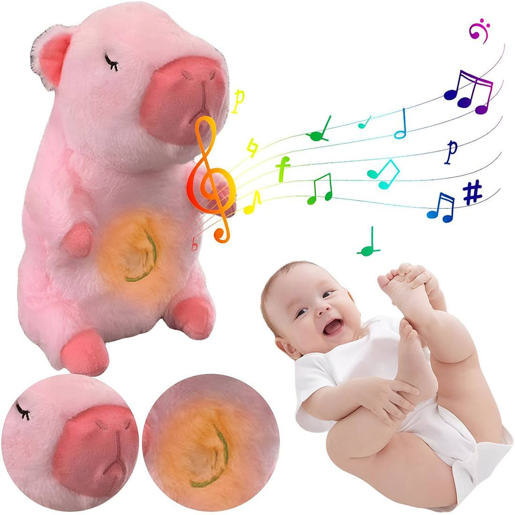 Capibara Peluche Que Respira Sonido Luz