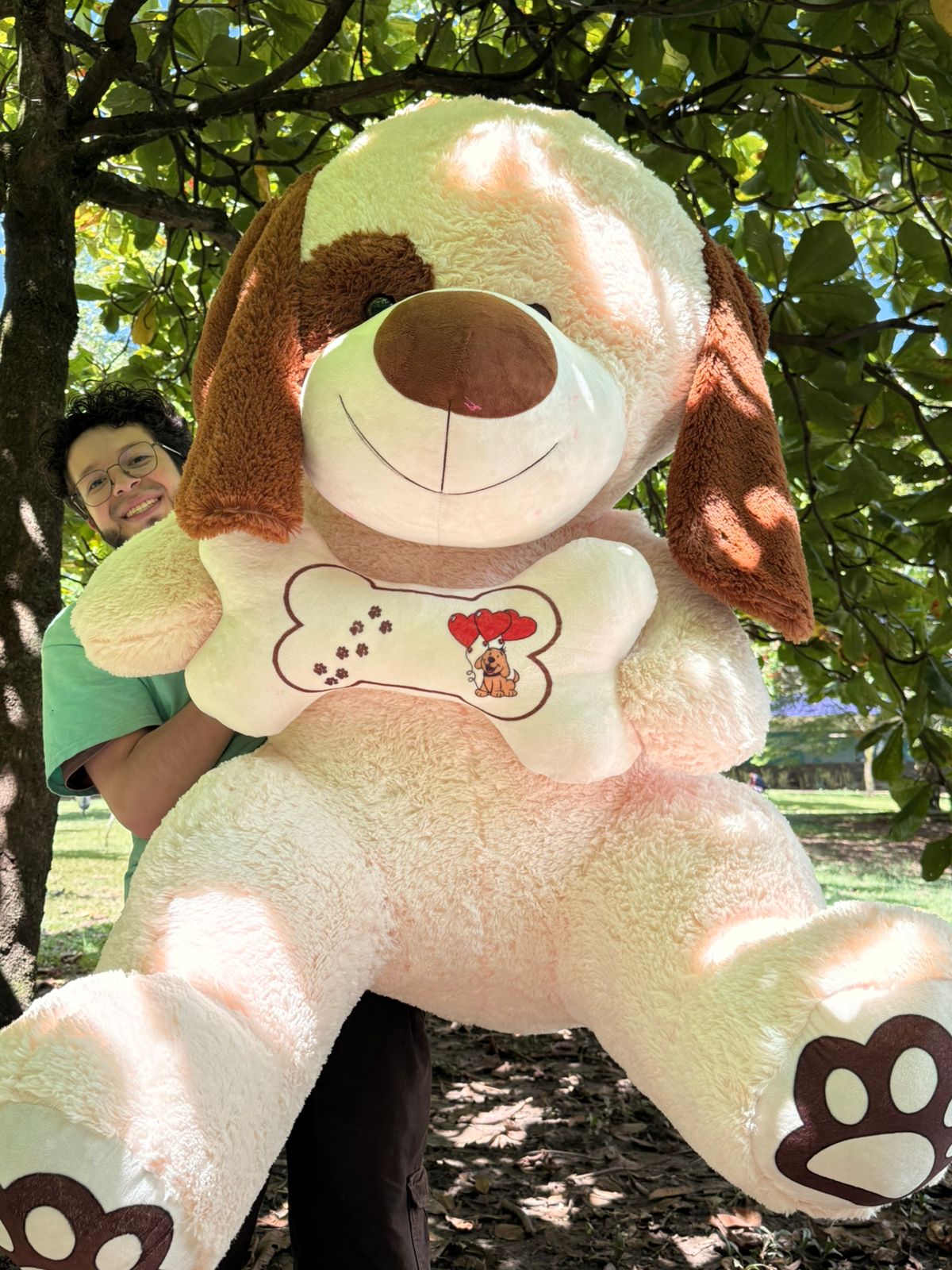 Peluche Perro con Hueso Gigante 185cm - Regalo Sorpresa | DigitalStyle HUB