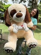 Peluche Perro con Hueso Gigante 150cm - Regalo Sorpresa | DigitalStyle HUB