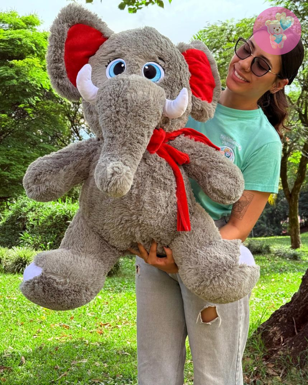 Peluche de Elefante 1m - Suave y Tierno | DigitalStyle HUB