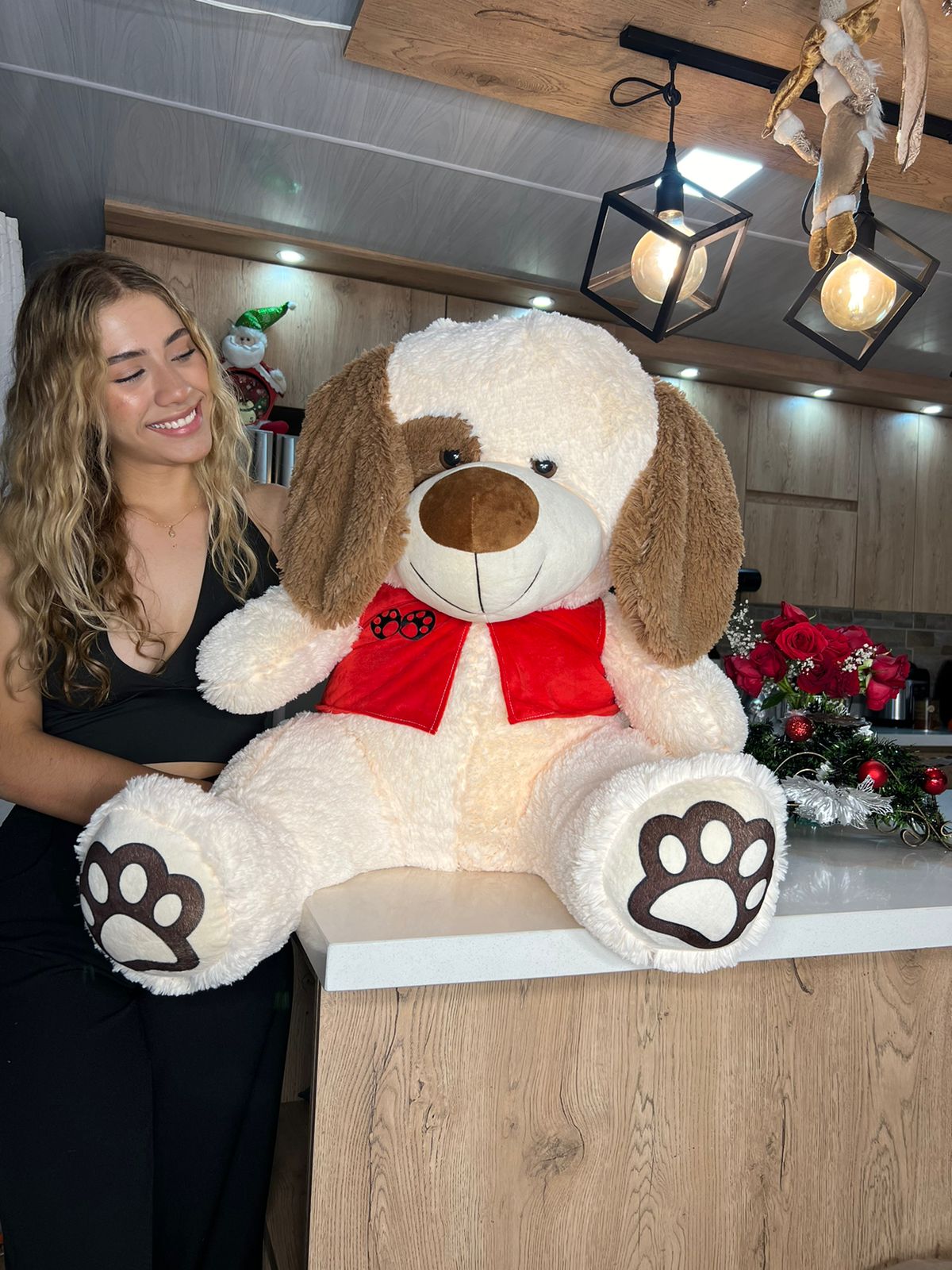 Peluche Perro con Chaleco 100cm - Regalo Original y Tierno | DigitalStyle HUB